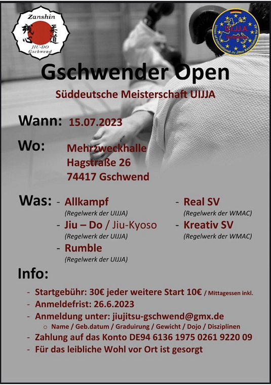Plakat Gschwender Open 15.07.2023