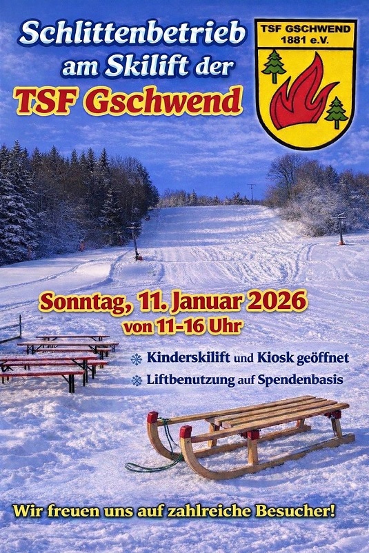 TSF Ski Betrieb am 11.01.2026