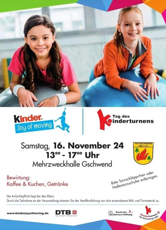 Flyer Tag des Kinderturnens 2024