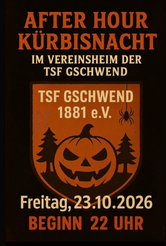 Flyer After Hour Kürbisnacht 2026